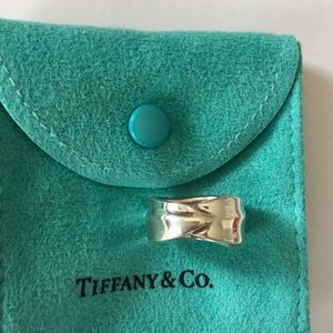 Tiffany sterling silver Nature leaf ring